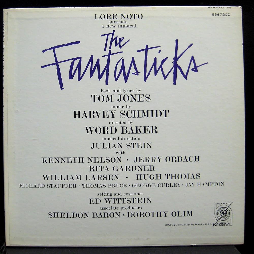 Various; Tom Jones, Harvey Schmidt