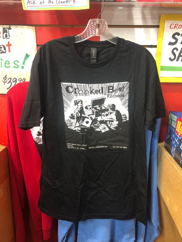 Crooked Beat Records Short Sleeved Shirt - Black