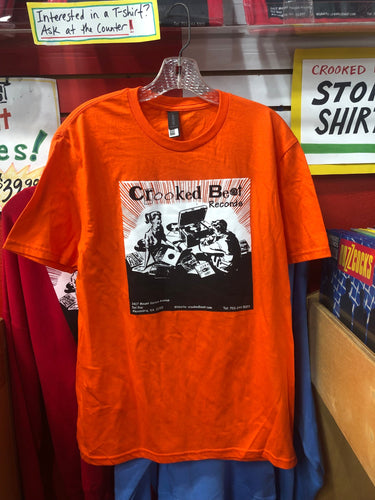 Crooked Beat Orange T-Shirt - LARGE