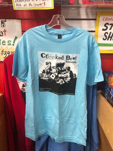 Crooked Beat Sky Blue T-Shirt - SMALL