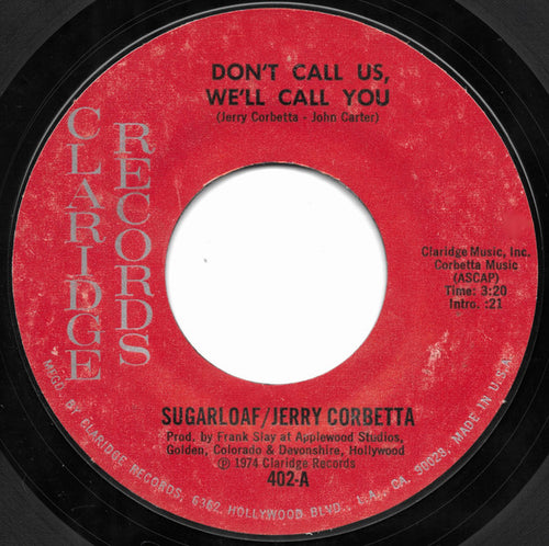 Sugarloaf & Jerry Corbetta