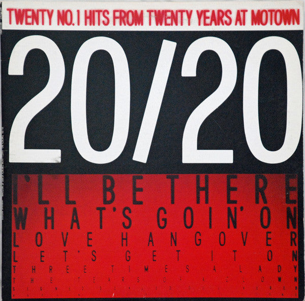 Various; 20/20: Twenty No. 1 Hits From Twenty Years At Motown