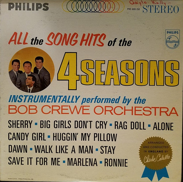 Bob Crewe Orchestra (4 Seasons)
