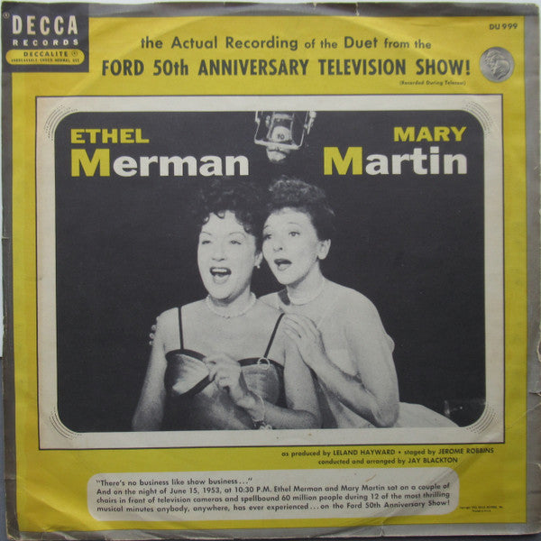 Mary Martin & Ethel Merman