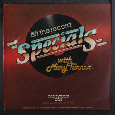 Off The Record Specials With Mary Turner (Steve  Miller)