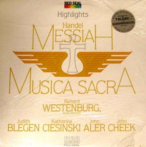 Handel, Richard Westenburg, Judith Blegen, Katherine Ciesinski, John Aler, John Cheek