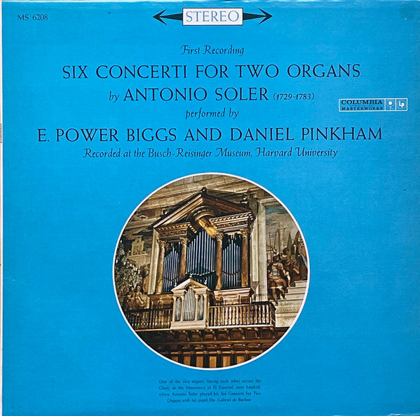 Antonio Soler, E. Power Biggs, and Daniel Pinkham
