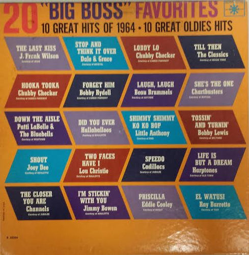 Various; 20 Big Boss Favorites (Chubby Checker, Little Anthony, Bobby Rydell)